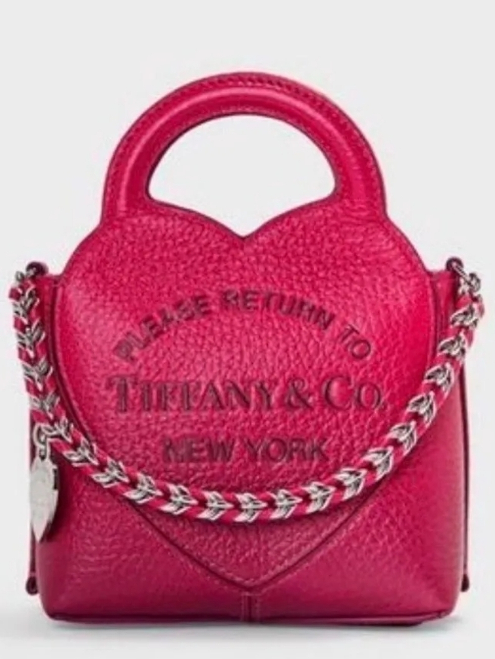 Coming Soon - Authentic Tiffany & Co. Micro Red Ombre Heart Bag new Limit